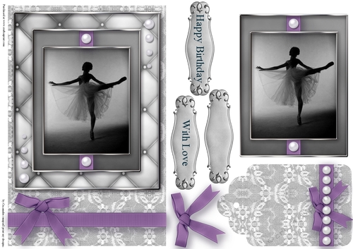 Black and White ballet  Quick Card