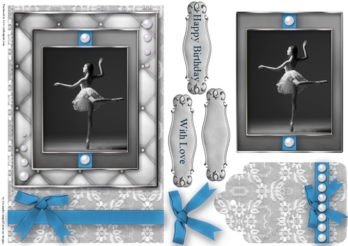 Black and White ballet  Quick Card