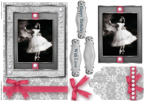 Black and White ballet  Quick Card