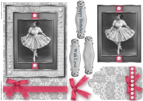Black and White ballet  Quick Card