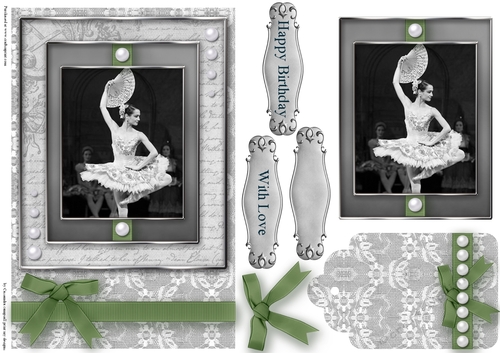 Black and White ballet  Quick Card