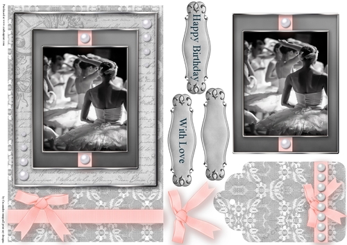 Black and White ballet  Quick Card