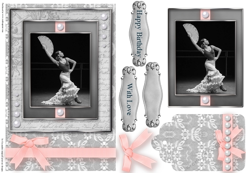 Black and White dancer Quick Card