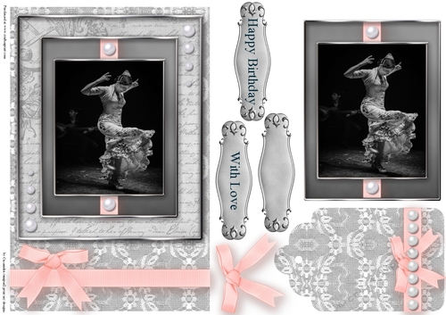 Black and White dancer Quick Card