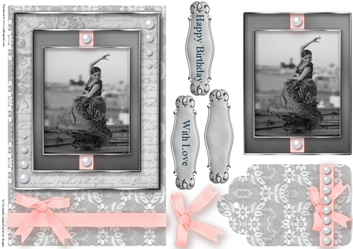 Black and White dancer Quick Card
