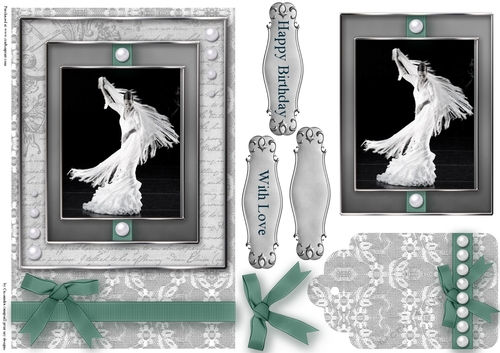 Black and White dancer Quick Card