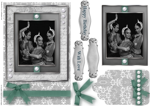 Black and White dancer Quick Card