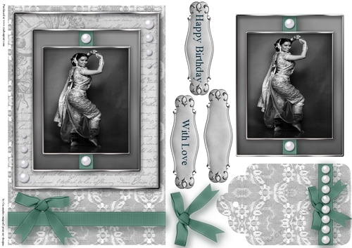 Black and White dancer Quick Card