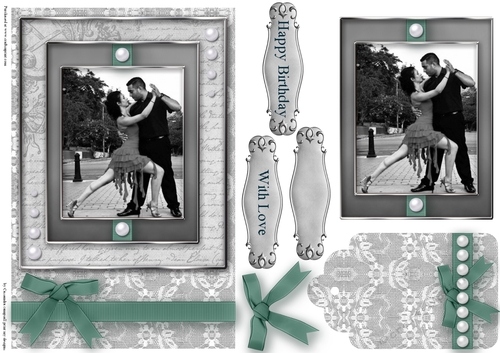 Black and White dancer Quick Card