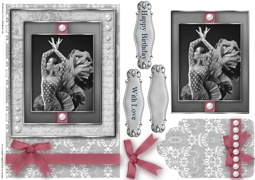 Black and White dancer Quick Card