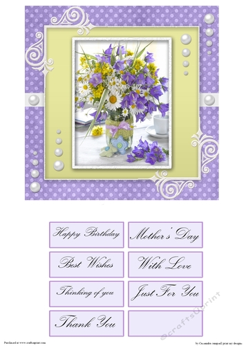 floral Toppers with 