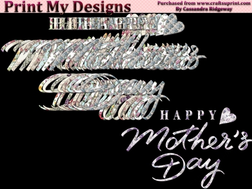 mum floral text