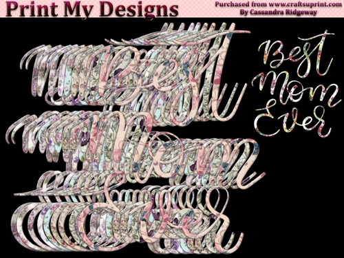 mum floral text