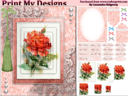 floral mini kit pyramid layers tag insert and background
