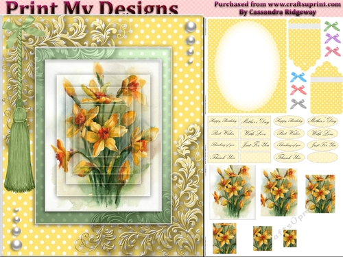 floral mini kit pyramid layers tag insert and background