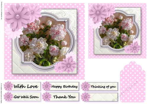 floral female quick card