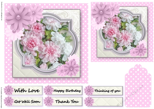 floral female quick card