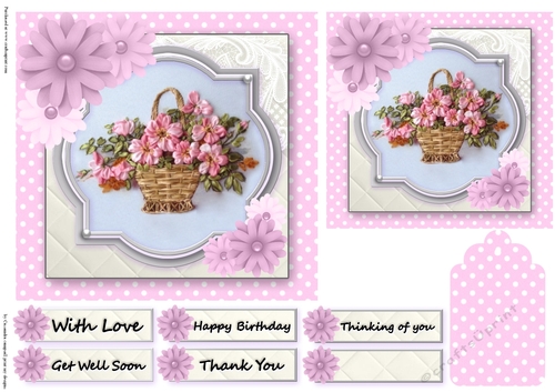 floral female quick card