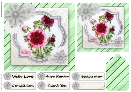 floral female quick card