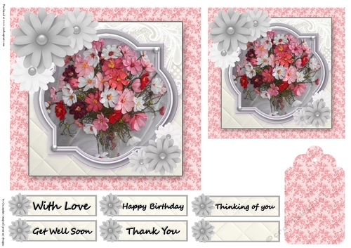 floral female quick card