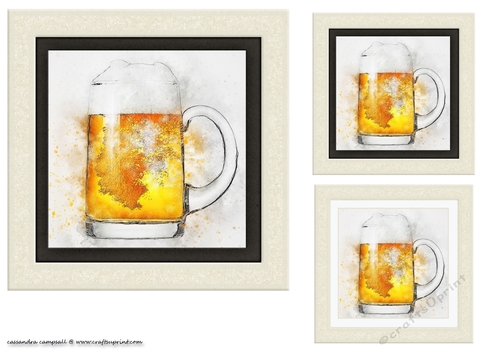 water color Toppers collection beer