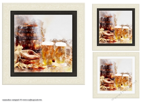 water color Toppers collection - beer