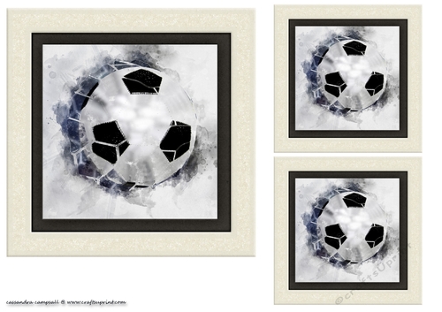 water color Toppers collection - football