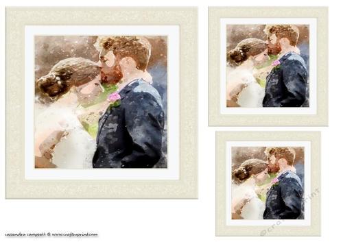 water color Toppers collection - wedding couple