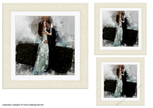 water color Toppers collection - wedding couple