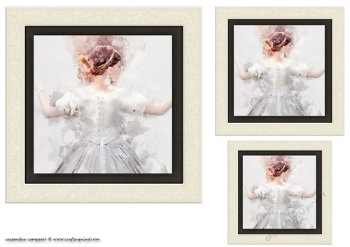 water color Toppers collection -lady