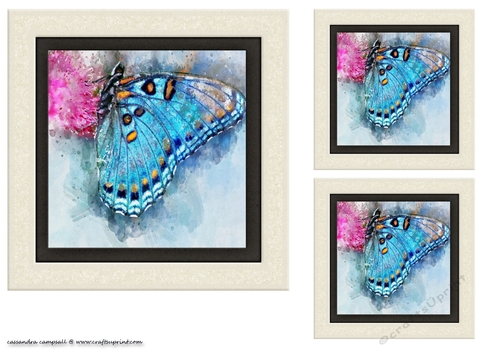 water color Toppers collection - butterfly