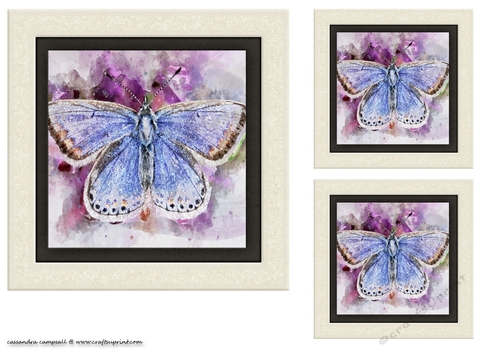 water color Toppers collection - butterfly