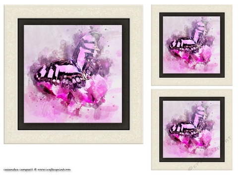 water color Toppers collection - butterfly