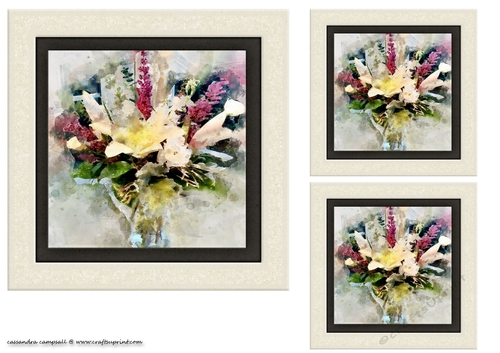 water color Toppers collection - flowers