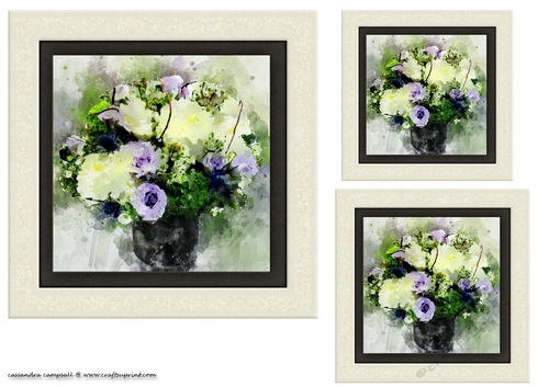 water color Toppers collection - flowers