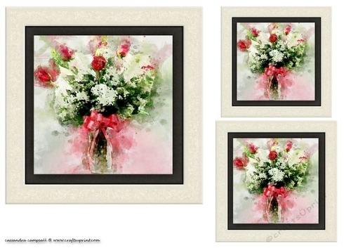 water color Toppers collection - flowers