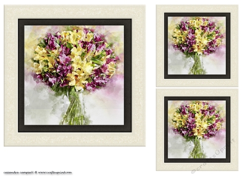 water color Toppers collection - flowers