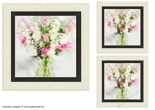 water color Toppers collection - flowers