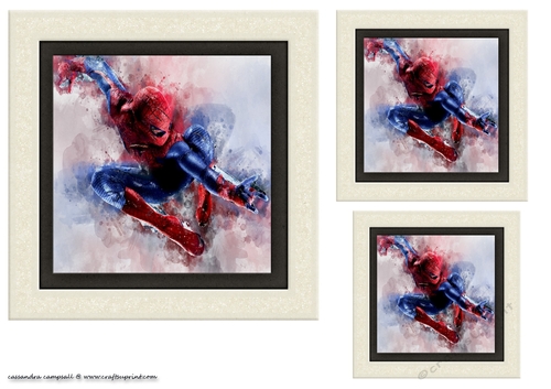 water color Toppers collection - spiderman