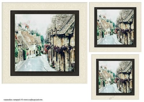 water color Toppers collection - cottage
