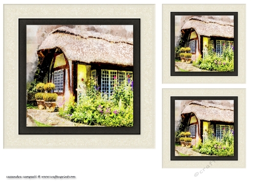 water color Toppers collection - cottage