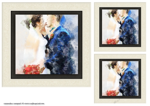 water color Toppers collection - wedding couple