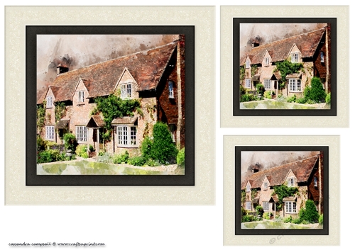 water color Toppers collection - cottage