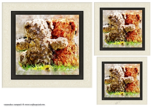 water color Toppers collection - teddys