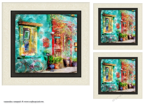 water color Toppers collection - cottage