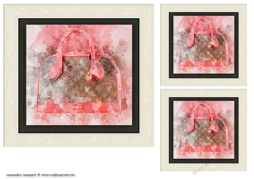 water color Toppers collection handbag