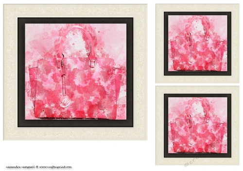 water color Toppers collection handbag
