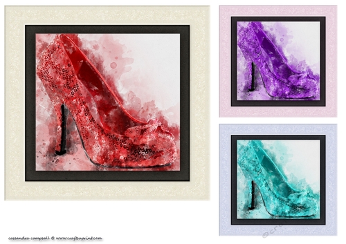 water color Toppers collection shoe