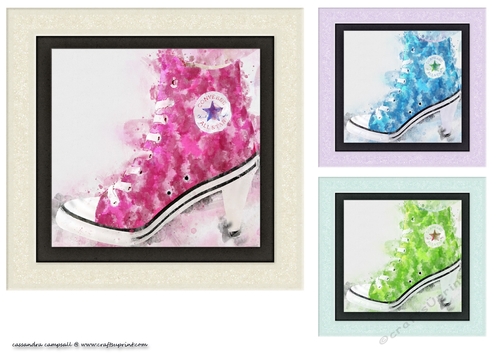 water color Toppers collection - shoe