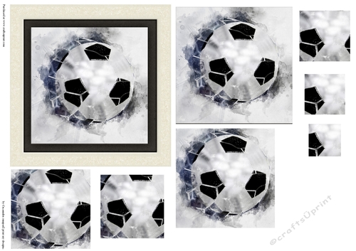 Pyramid watercolor toppers collection football